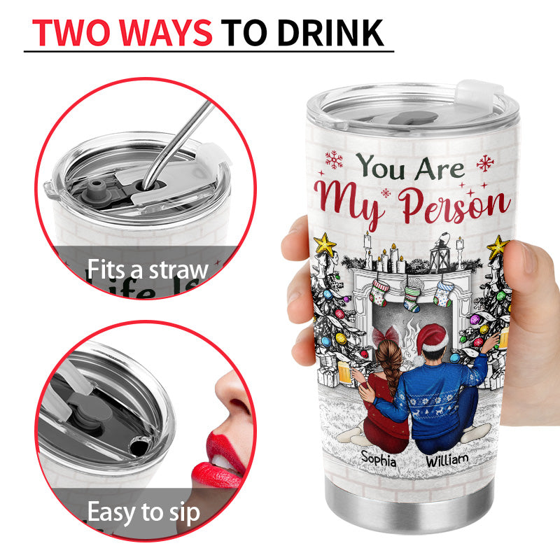 Sisters & Brothers Will Always Be Connected By Heart - Christmas Gift For Siblings And Best Friends - Personalized Custom Tumbler