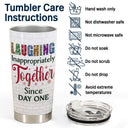 Work Made Us Colleagues But Our Potty Mouths - Christmas Gift For Best Friends And Colleagues - Personalized Custom Tumbler