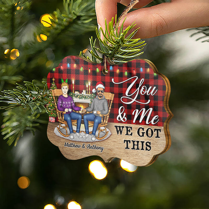 Family Couple The Day I Met You Husband And Wife - Christmas Gift For Couples - Personalized Wooden Ornament