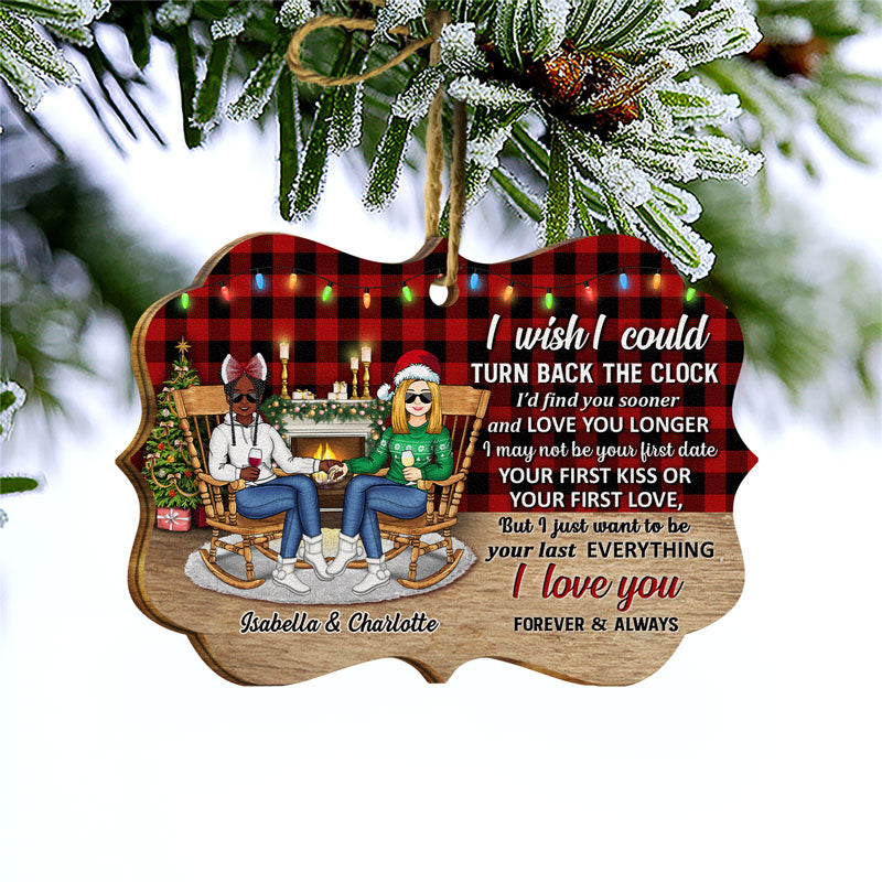 Family Couple The Day I Met You Husband And Wife - Christmas Gift For Couples - Personalized Wooden Ornament