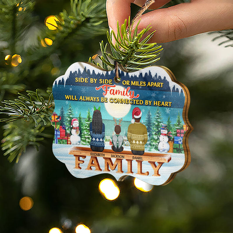 La famille, là où commence l'amour, ne finit jamais ! Cadeau de Noël pour parents et grands-parents ! Décoration en bois personnalisée