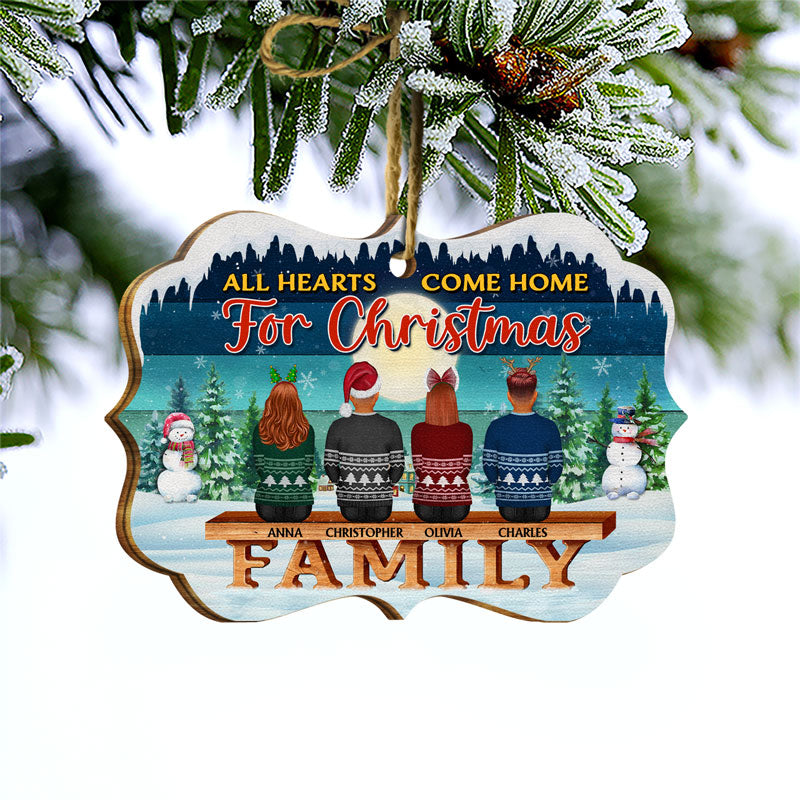 La famille, là où commence l'amour, ne finit jamais ! Cadeau de Noël pour parents et grands-parents ! Décoration en bois personnalisée
