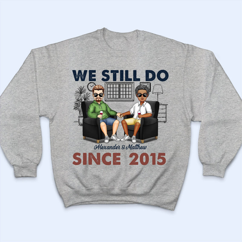 Ensemble depuis - Cadeau d'anniversaire pour conjoint, amoureux, mari, femme, petit ami, petite amie, couple - T-shirt personnalisé