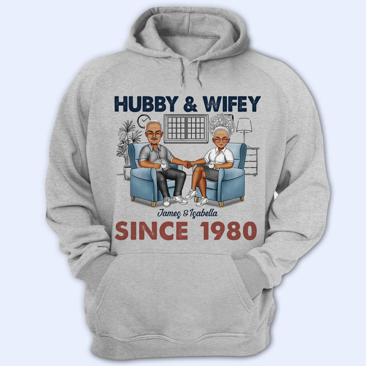 Ensemble depuis - Cadeau d'anniversaire pour conjoint, amoureux, mari, femme, petit ami, petite amie, couple - T-shirt personnalisé