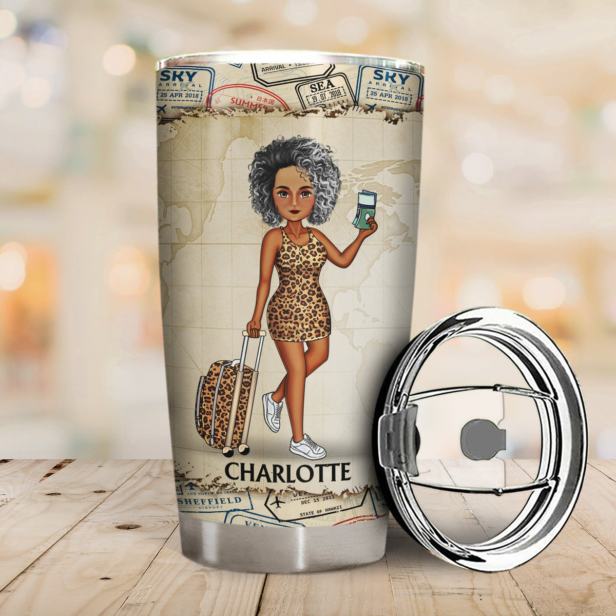 Just A Girl Boy Who Loves Traveling Adventure - Gift For Traveling Lovers - Personalized Custom Tumbler