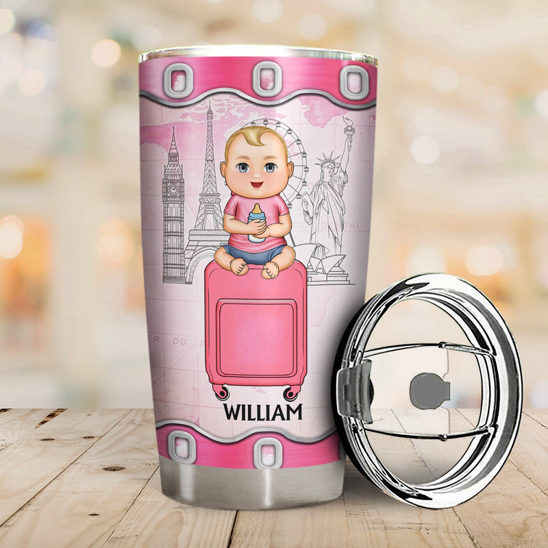 Just A Girl Boy Who Loves Traveling Cruising - Birthday Gift For Him, Her, Kid, Friends, Family, Trippin', Vacation Lovers - Personalized Custom Tumbler