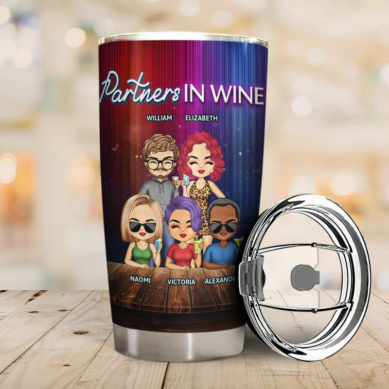 Apparently We Are Trouble When We Are Together Party Night Best Friends - Bestie BFF Gift - Personalized Custom Tumbler