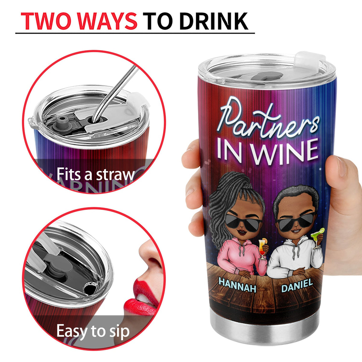 Apparently We Are Trouble When We Are Together Party Night Best Friends - Bestie BFF Gift - Personalized Custom Tumbler