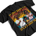 Oh Ship, c'est un voyage en famille, une croisière sur la plage - Drôle, cadeau de vacances pour mari, femme, couples, papa, maman - T-shirt personnalisé