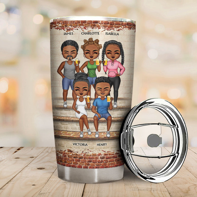 We're Not Sugar And Spice And Everything Nice We're Sage And Hood Best Friends Dark - Bestie BFF Gift - Personalized Custom Tumbler