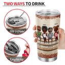 We're Not Sugar And Spice And Everything Nice We're Sage And Hood Best Friends Dark - Bestie BFF Gift - Personalized Custom Tumbler