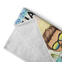 Chibi Traveling Beach Poolside Swimming Picnic Surfing Vacation - Birthday, Funny Gift For Her, Him, Besties, Family - Personalized Custom Beach Towel