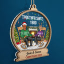 Together Since - Christmas Gift For Couples - Personalized 2-Layered Mix Ornament