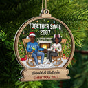 Together Since - Christmas Gift For Couples - Personalized 2-Layered Mix Ornament