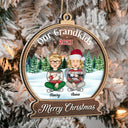 Our Grandkids Children - Christmas Gift For Family, Grandma, Grandpa, Grandparents - Personalized 2-Layered Mix Ornament