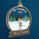 Our Grandkids Children - Christmas Gift For Family, Grandma, Grandpa, Grandparents - Personalized 2-Layered Mix Ornament