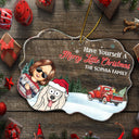 Joyeux Noël ! Cadeau de Noël pour la famille et les parents ! Décoration en acrylique avec médaillon personnalisé.