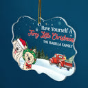 Have Yourself A Furry Little Christmas - Christmas Gift For Dog, Cat, Pet Lovers - Personalized Medallion Acrylic Ornament