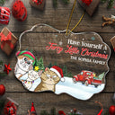 Have Yourself A Furry Little Christmas - Christmas Gift For Dog, Cat, Pet Lovers - Personalized Medallion Acrylic Ornament