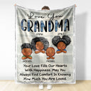 Your Love Fills Our Hearts - Loving Gifts For Grandma, Grandmother, Mom - Personalized Fleece Blanket