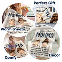 Your Love Fills Our Hearts - Loving Gifts For Grandma, Grandmother, Mom - Personalized Fleece Blanket