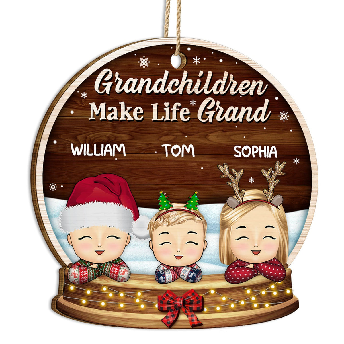 Grandchildren Make Life Grand - Christmas, Loving Gift For Grandpa, Gr ...