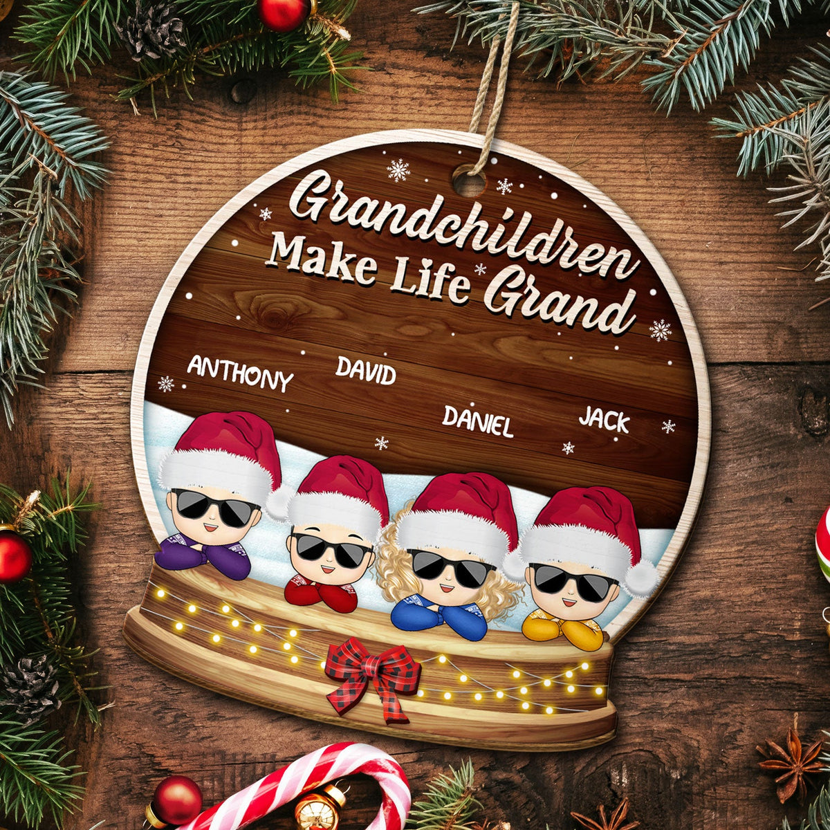 Grandchildren Make Life Grand - Christmas, Loving Gift For Grandpa, Gr ...