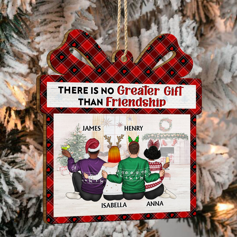 Rien de plus beau que l'amitié ! Cadeaux de Noël pour les meilleurs amis ! Décoration en bois personnalisée.