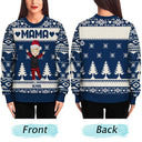 Nana Papa Daddy Mommy Grandkids - Christmas Gift For Grandparents, Parents- Personalized Unisex Ugly Sweater