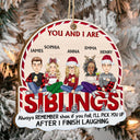 After I Finish Laughing - Christmas Gift For Friend, Sibling - Personalized Custom Shaped Wooden Ornament