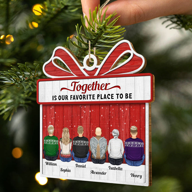 The Greatest Gift Our Parents - Christmas Gift For Siblings, Parents, Family - Personalized Custom Shaped Wooden Ornament
