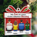 The Greatest Gift Our Parents - Christmas Gift For Siblings, Parents, Family - Personalized Custom Shaped Wooden Ornament