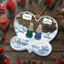 Toujours dans mon esprit, pour toujours dans mon cœur, pour toujours aimé - Cadeau commémoratif de Noël - Ornement en acrylique personnalisé en forme personnalisée