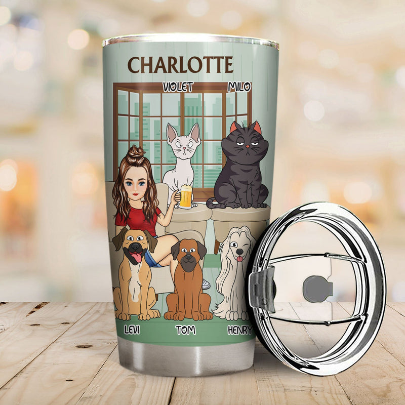 Thank You Best Dog Cat Mom Ever - Birthday, Loving Gift For Pet Lovers - Personalized Tumbler