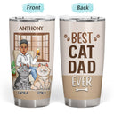 Thank You Best Dog Cat Dad Ever - Birthday, Loving Gift For Pet Lovers - Personalized Tumbler