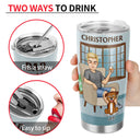 Thank You Best Dog Cat Dad Ever - Birthday, Loving Gift For Pet Lovers - Personalized Tumbler