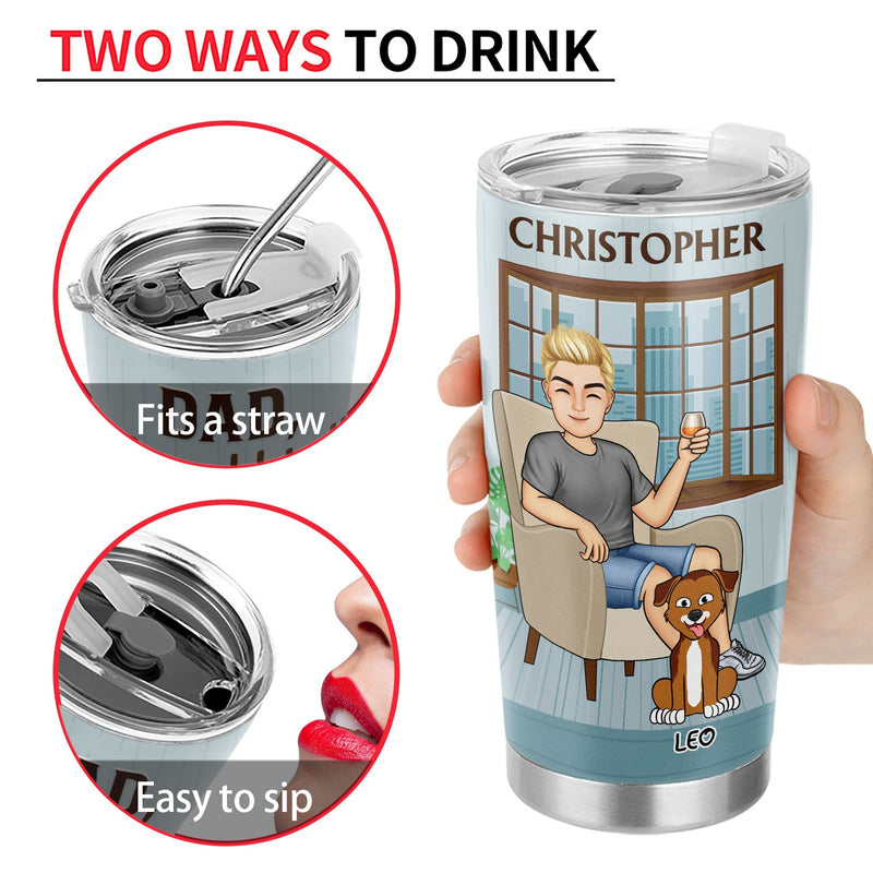 Thank You Best Dog Cat Dad Ever - Birthday, Loving Gift For Pet Lovers - Personalized Tumbler