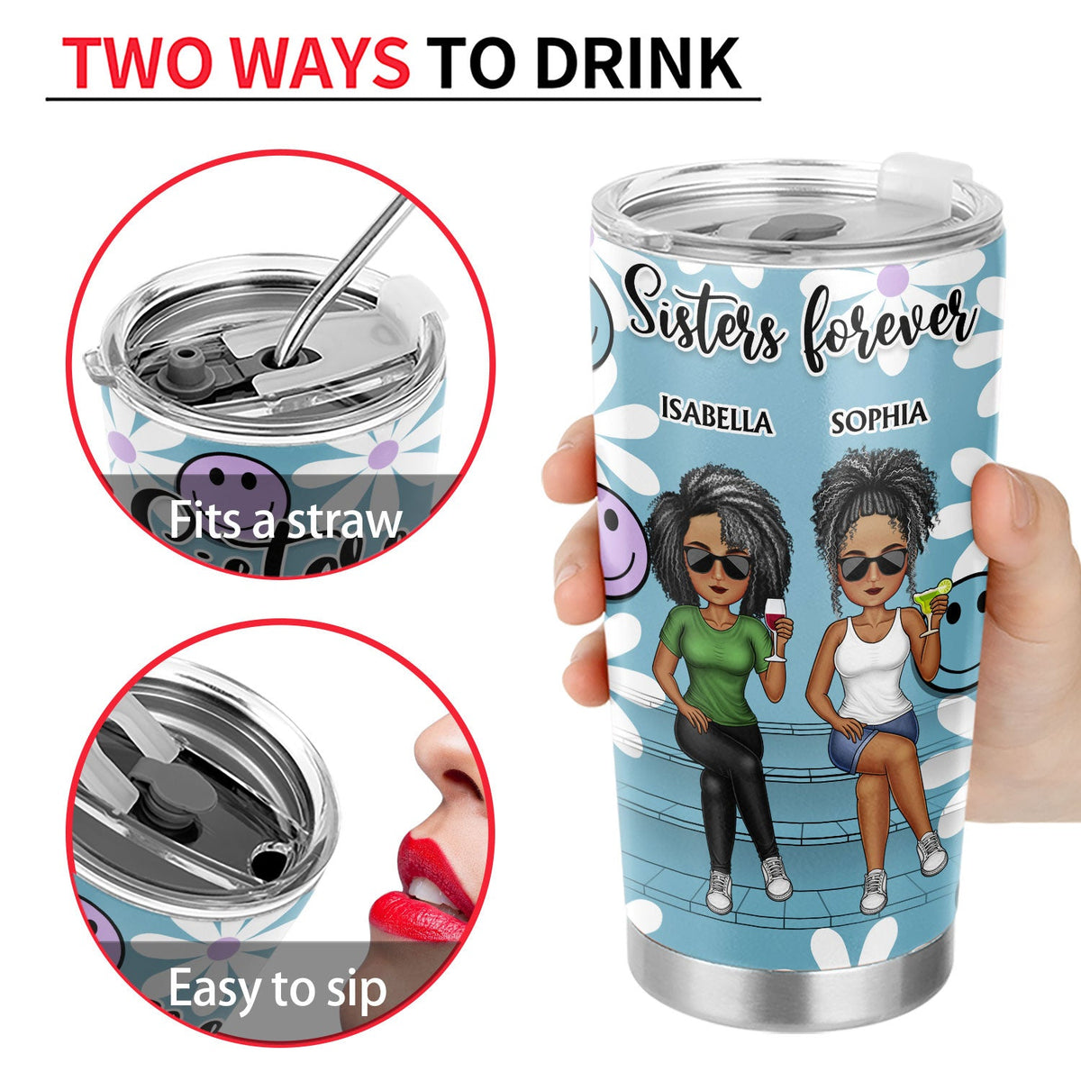 Bestie Don't Let You Do Stupid Things Alone - Birthday Gift For Friend, Sibling, Colleague - Personalized Tumbler