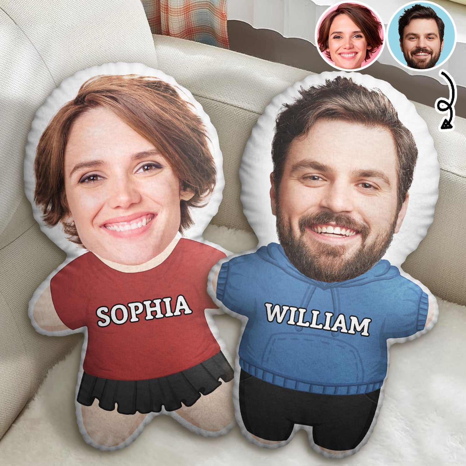 Custom Photo Funny Your Lover Husband Wife - Gift For Couples - Personalized Custom Shaped Pillow