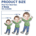 Custom Photo Funny Face Happy Kid - Gift For Grandkids, Siblings - Personalized Custom Shaped Pillow