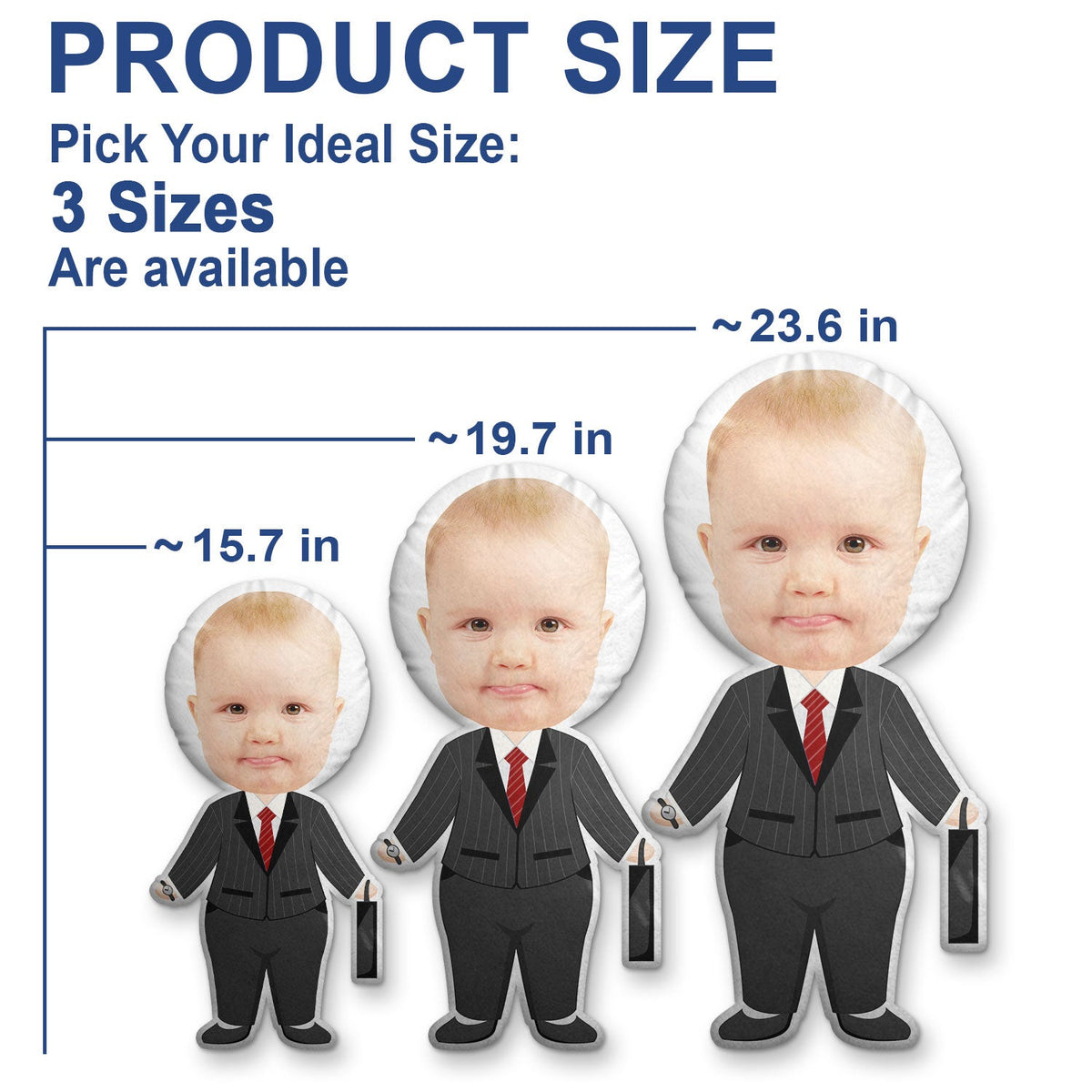 Custom Photo Funny Kid Dream Jobs - Gift For Children, Grandkids - Personalized Custom Shaped Pillow