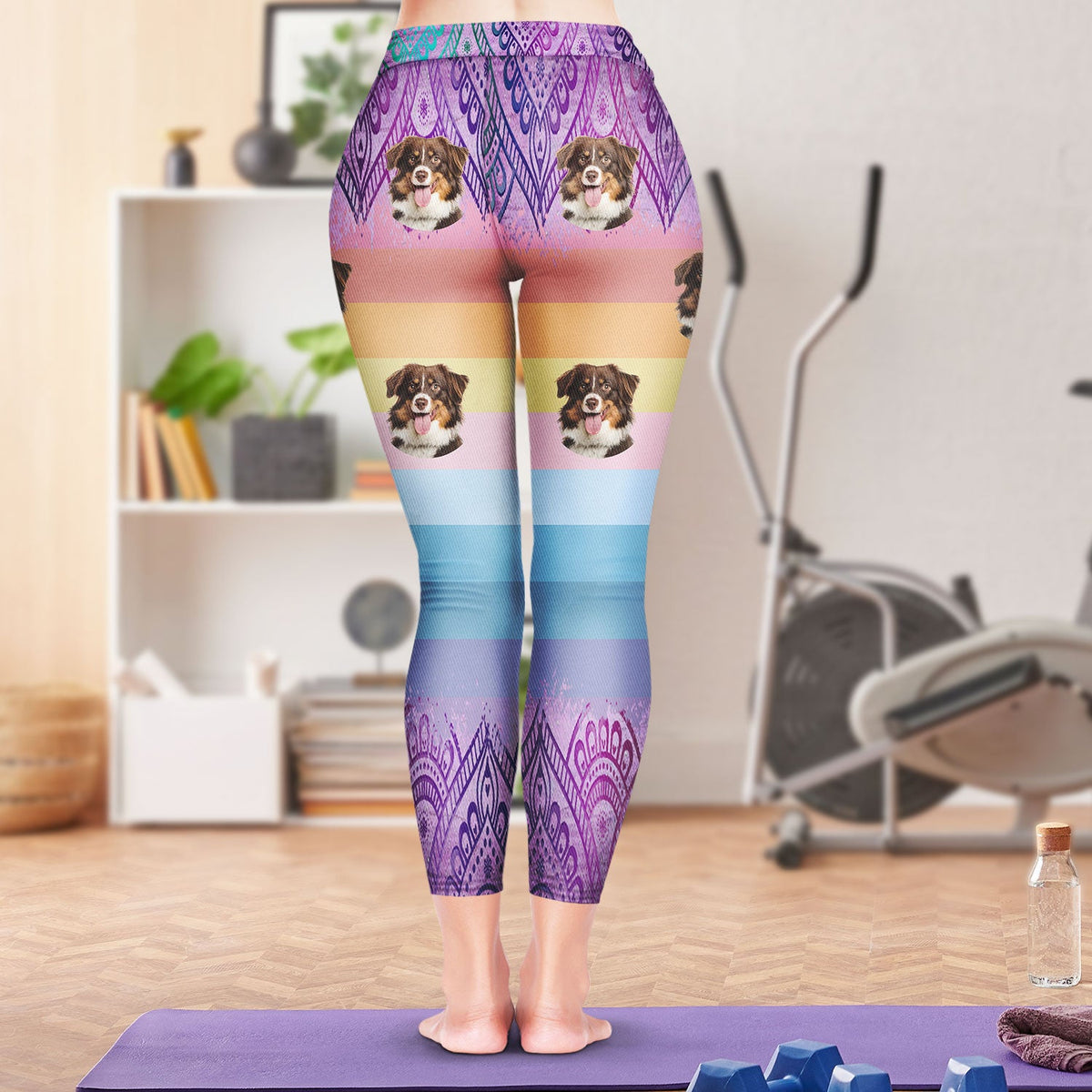Custom Photo Pet Face - Birthday, Loving Gift For Women, Gift For Yourself, Gym Lady, Yoga Girl, Dog Lover, Cat Mom - Personalized Leggings