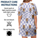 Custom Photo This Is My Pawjama Shirt - Birthday, Loving Gift For Dog Lover, Cat Mum, Pet Mom - Personalized Women's Sleep Tee