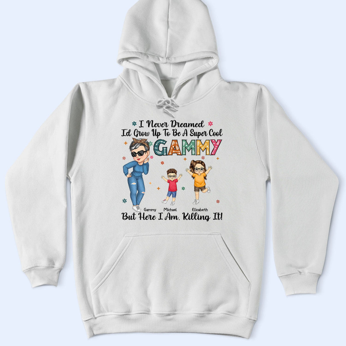 Grow Up To Be A Super Cool Grandma - Funny Gift For Grandma, Mom, Nana, Gigi - Personalized T Shirt
