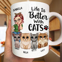 Best Cat Mom Ever - Funny Gift For Cat Lovers, Cat Moms - Personalized Mug