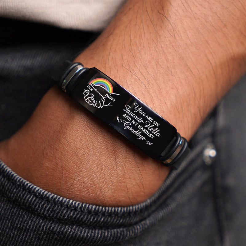 Tu as laissé des empreintes de pattes sur mon cœur - Cadeau commémoratif pour les amoureux des chiens, maman de chien, papa de chien - Bracelet gravé personnalisé