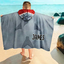 Kids Cosplay Animal At The Beach - Personalized Hooded Beach Towel