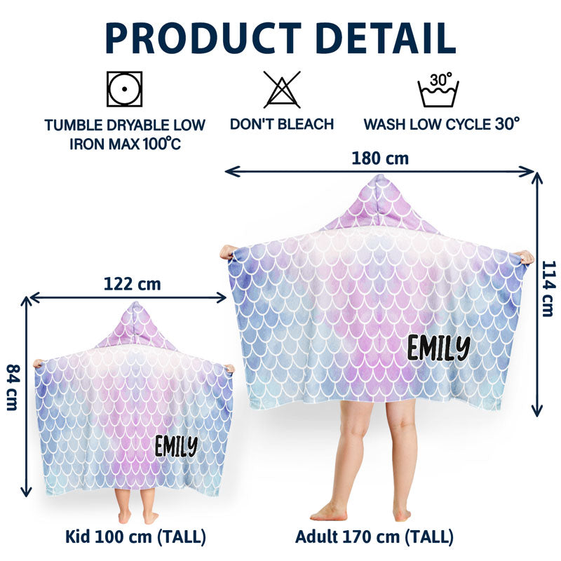 Kids Cosplay Animal At The Beach - Personalized Hooded Beach Towel