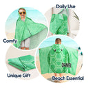 Kids Cosplay Animal At The Beach - Personalized Hooded Beach Towel