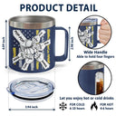 Best Dad Grandpa Ever - Personalized 14oz Stainless Steel Tumbler With Handle